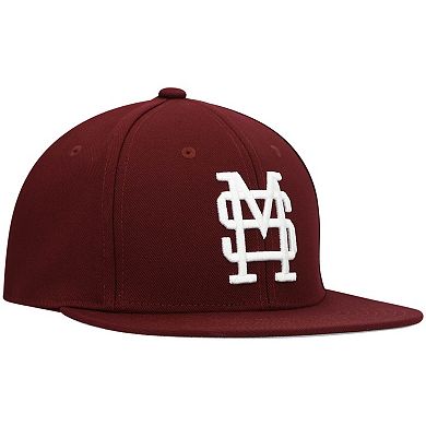 Men's adidas Maroon Mississippi State Bulldogs Team On-Field Baseball Fitted Hat