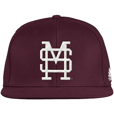 Men's adidas Maroon Mississippi State Bulldogs Team On-Field Baseball Fitted Hat