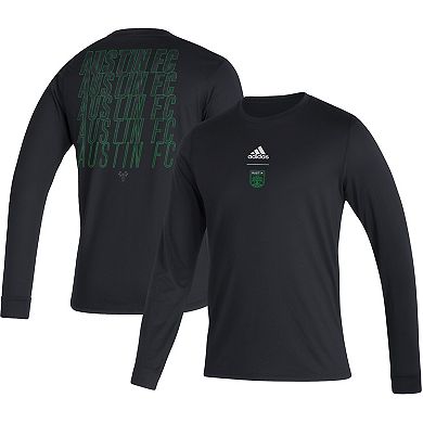 Men's adidas Black Austin FC Club Long Sleeve T-Shirt