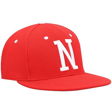 Men's adidas Scarlet Nebraska Huskers Logo On-Field Baseball Fitted Hat