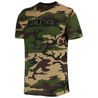 Men's New Era Camo Oakland Athletics Club T-Shirt