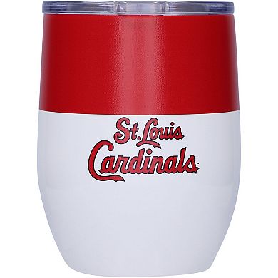 St. Louis Cardinals 16oz. Colorblock Stainless Steel Curved Tumbler