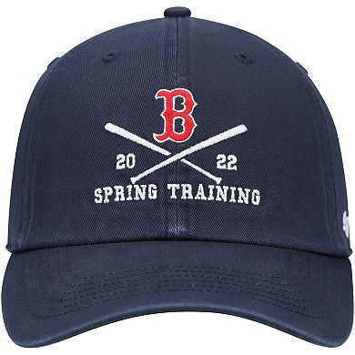 Men's '47 Navy Boston Red Sox 2022 MLB Spring Training Cross Bone Clean Up Adjustable Hat