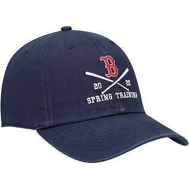 Men's '47 Navy Boston Red Sox 2022 MLB Spring Training Cross Bone Clean Up Adjustable Hat