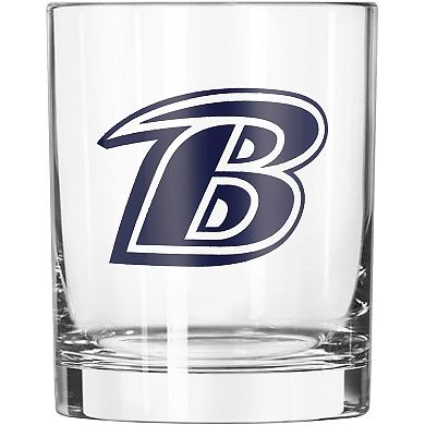 Baltimore Ravens 14oz. Game Day Rocks Glass