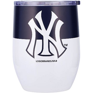 New York Yankees 16oz. Colorblock Stainless Steel Curved Tumbler