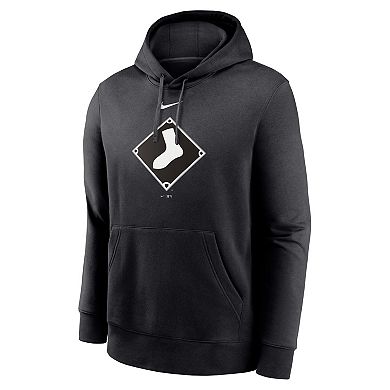 Men's Nike Black Chicago White Sox Alternate Logo Club Pullover Hoodie
