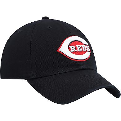 Men's '47 Black Cincinnati Reds Clean Up Team Adjustable Hat