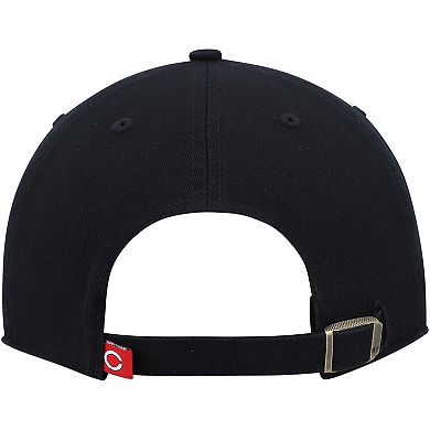 Men's '47 Black Cincinnati Reds Clean Up Team Adjustable Hat