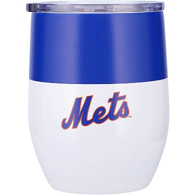 New York Mets 16oz. Colorblock Stainless Steel Curved Tumbler