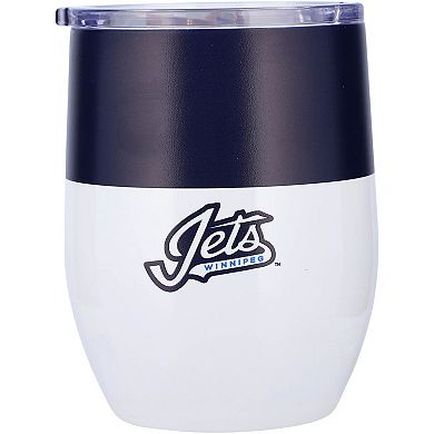 Winnipeg Jets 16oz. Colorblock Stainless Steel Curved Tumbler