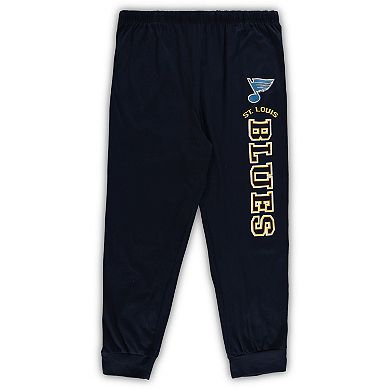 Men's Concepts Sport Navy St. Louis Blues Big & Tall Pullover Hoodie & Joggers Sleep Set