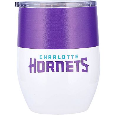 Charlotte Hornets 16oz. Colorblock Stainless Steel Curved Tumbler