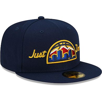 Men's New Era x Just Don Navy Denver Nuggets 59FIFTY Fitted Hat