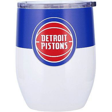 Detroit Pistons 16oz. Colorblock Stainless Steel Curved Tumbler