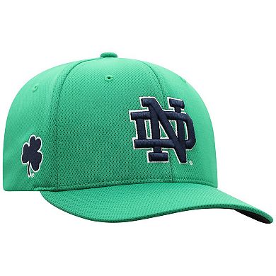Men's Top of the World Green Notre Dame Fighting Irish Reflex Logo Flex Hat