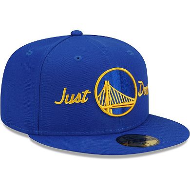 Men's New Era x Just Don Royal Golden State Warriors 59FIFTY Fitted Hat