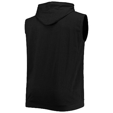 Men's Black Chicago White Sox Jersey Muscle Sleeveless Pullover Hoodie