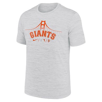 Men's Nike Gray San Francisco Giants Authentic Collection City Connect Velocity Space-Dye Performance T-Shirt