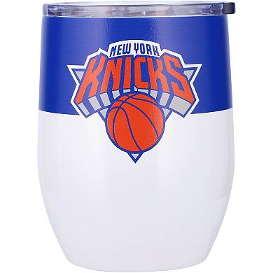 New York Knicks 16oz. Colorblock Stainless Steel Curved Tumbler