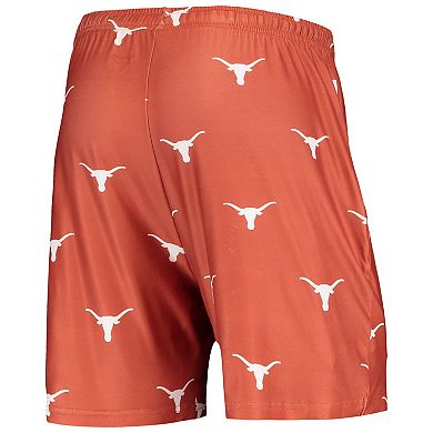 Men's Concepts Sport Texas Orange Texas Longhorns Flagship Allover Print Jam Shorts