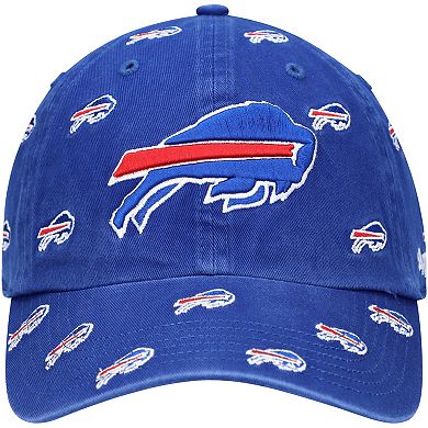 Women's '47 Royal Buffalo Bills Repeat Confetti Clean Up Adjustable Hat