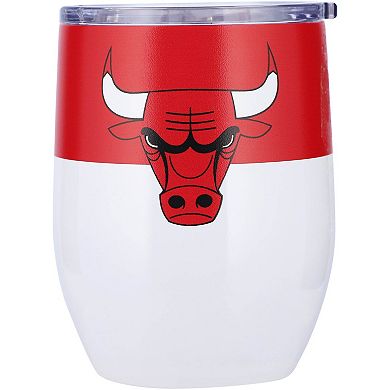 Chicago Bulls 16oz. Colorblock Stainless Steel Curved Tumbler