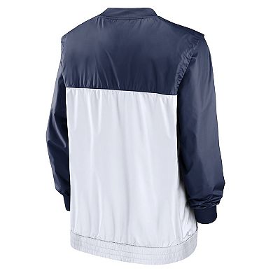 Men's Nike Navy/White Detroit Tigers Cooperstown Collection V-Neck Pullover Windbreaker