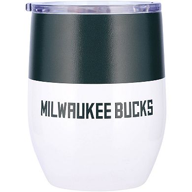 Milwaukee Bucks 16oz. Colorblock Stainless Steel Curved Tumbler
