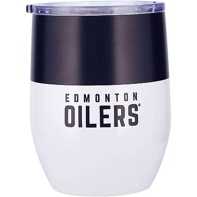 Edmonton Oilers 16oz. Colorblock Stainless Steel Curved Tumbler