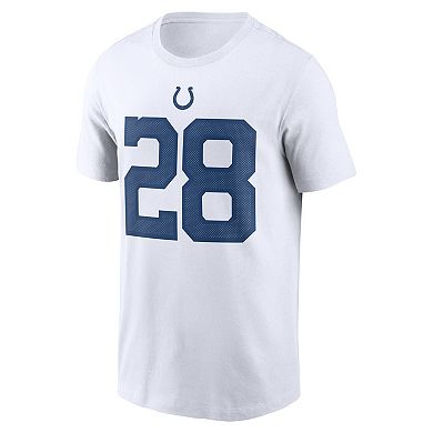 Men's Nike Jonathan Taylor White Indianapolis Colts Player Name & Number T-Shirt