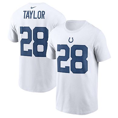 Men's Nike Jonathan Taylor White Indianapolis Colts Player Name & Number T-Shirt