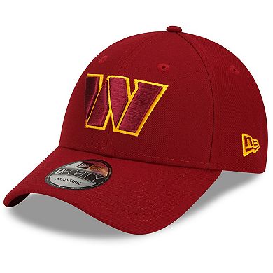 Men's New Era Burgundy Washington Commanders The League 9FORTY Adjustable Hat