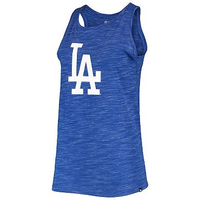 Women's New Era Royal Los Angeles Dodgers Space Dye Back-Knot Tank Top