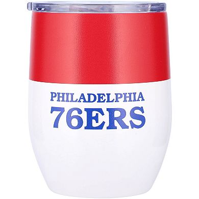 Philadelphia 76ers 16oz. Colorblock Stainless Steel Curved Tumbler