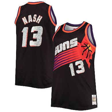 Men's Mitchell & Ness Steve Nash Black Phoenix Suns Big & Tall 1996/97 NBA 75th Anniversary Diamond Swingman Jersey