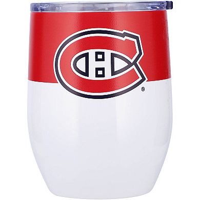 Montreal Canadiens 16oz. Colorblock Stainless Steel Curved Tumbler