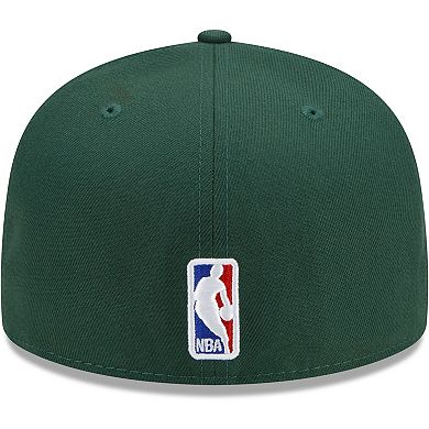 Men's New Era x Just Don Hunter Green Milwaukee Bucks 59FIFTY Fitted Hat