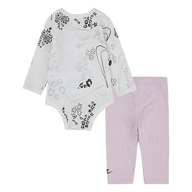 Baby Girl Nike Doodle Dreamer Bodysuit & Leggings Set