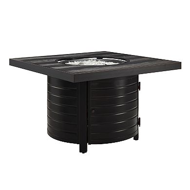 Fire Sense ﻿Yorke Square Aluminum Propane Fire Pit