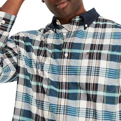 Big & Tall Tommy Hilfiger Mavis Plaid Button-Down Shirt