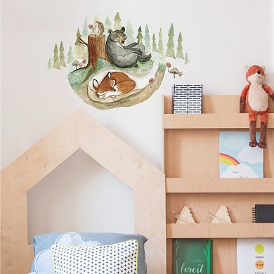 RoomMates Fox & Friends Giant Wall Decal