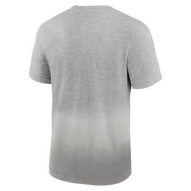 Men's Fanatics Branded Heathered Gray/Gray Cleveland Browns Team Ombre T-Shirt