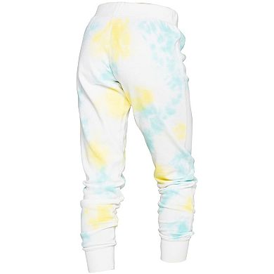 Women's New Era White/Mint Seattle Seahawks Ice-Dye Lounge Pants