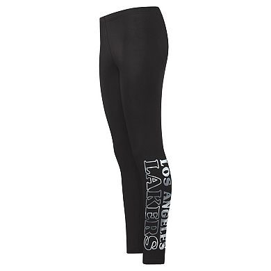 Women's G-III Sports by Carl Banks Black Los Angeles Lakers Stadium Leggings