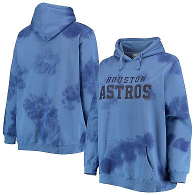 Women's Navy Houston Astros Plus Size Cloud Pullover Hoodie