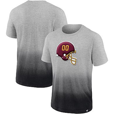 Men's Fanatics Branded Heathered Gray/Black Washington Football Team Team Ombre T-Shirt