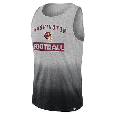 Men's Fanatics Branded Heathered Gray/Black Washington Football Team Our Year Tank Top