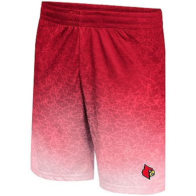 Men's Colosseum Red Louisville Cardinals Walter Shorts