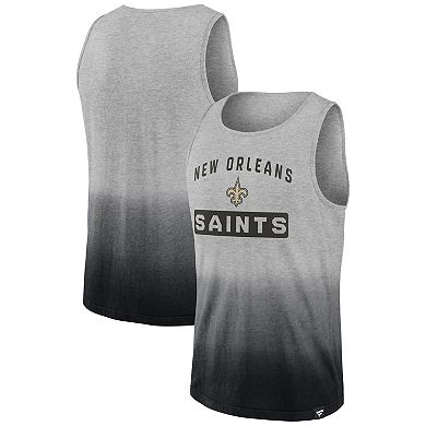 Men's Fanatics Branded Heathered Gray/Black New Orleans Saints Our Year Tank Top